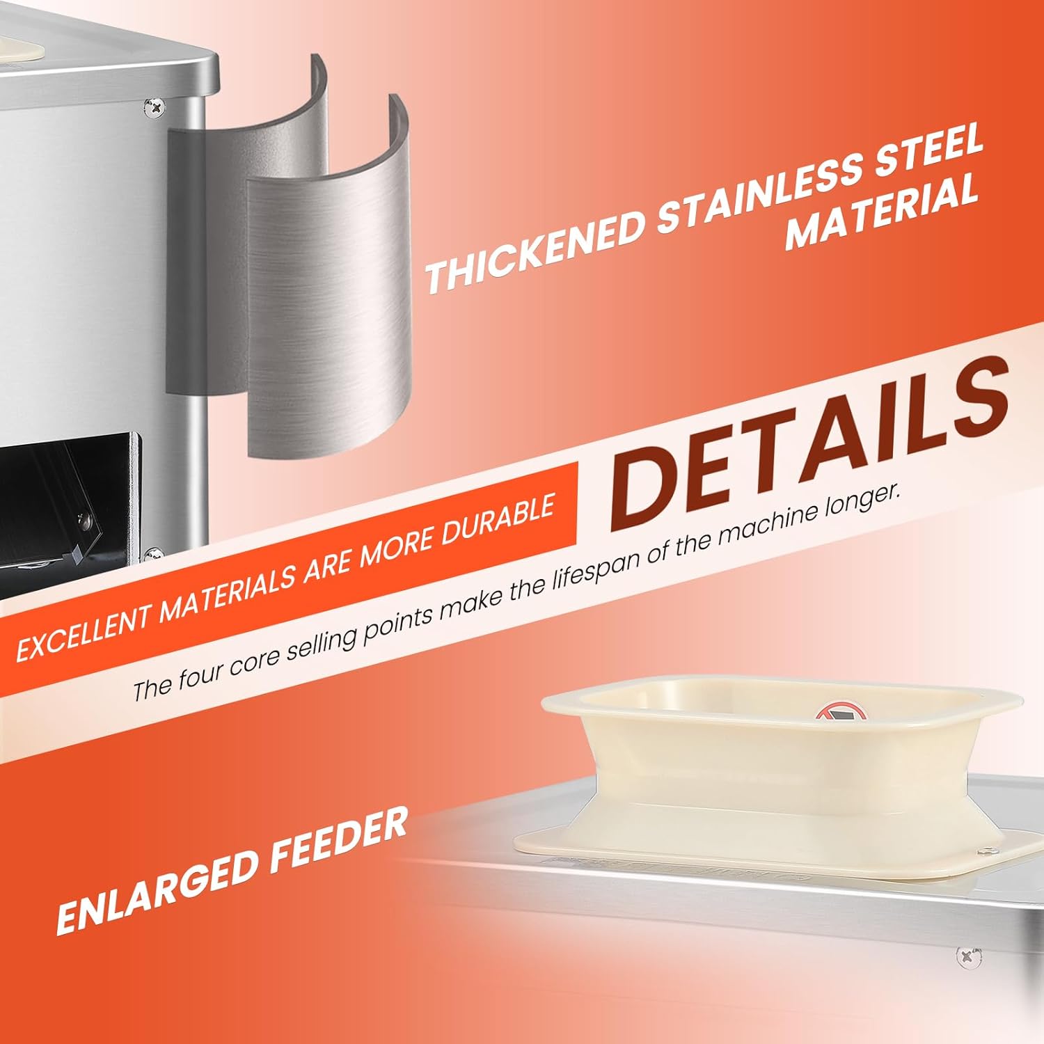 NEWTRY - trancheuse à viande 2,5 mm, 550W, 160kg/h pour pros