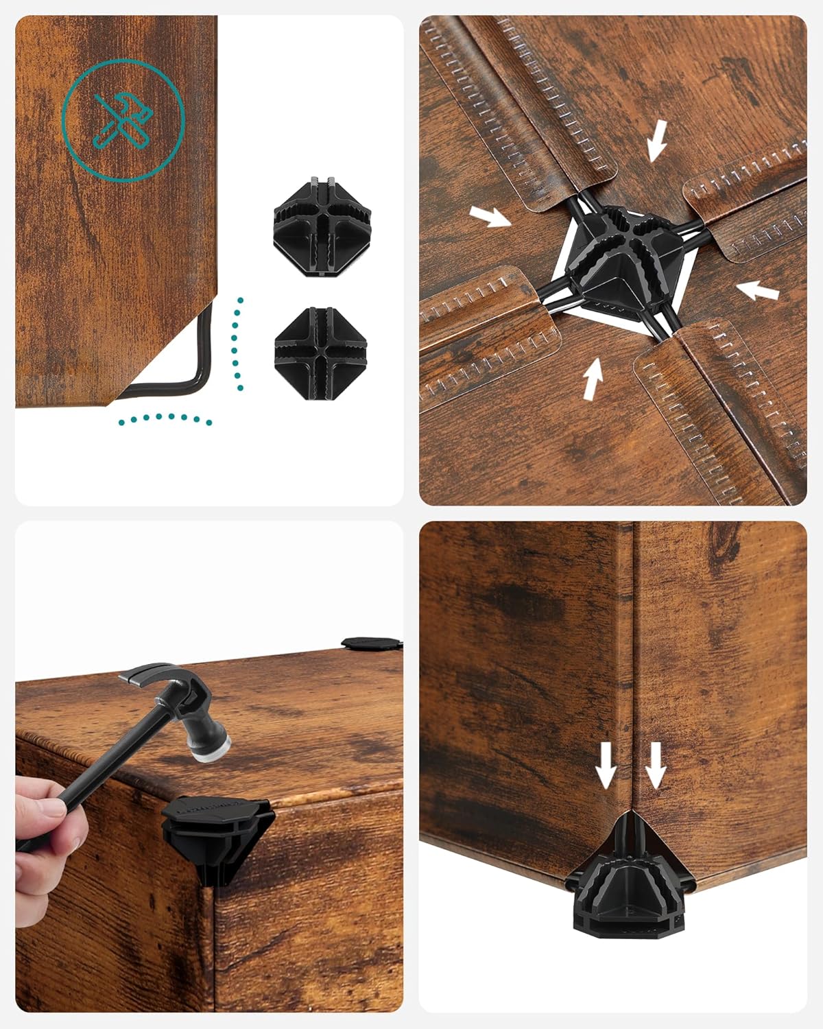 SONGMICS - meuble chaussures modulable 10 compartiments, 20 paires, LPC010A01