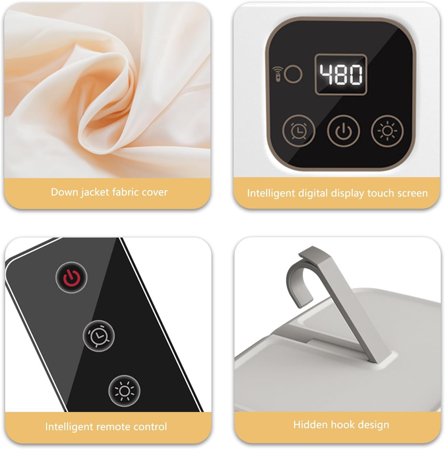 Sèche-linge portable pliable, 600W, minuterie, compact, pompe à chaleur