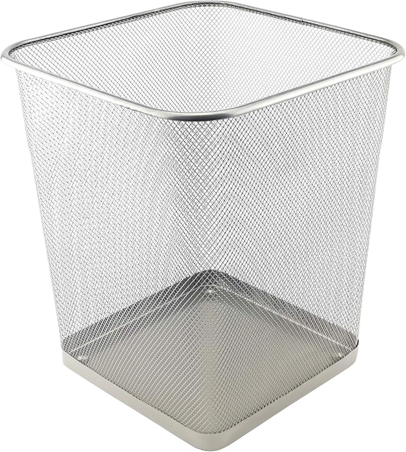 D.RECT - poubelle treillis métal 18L, lot de 2, argent