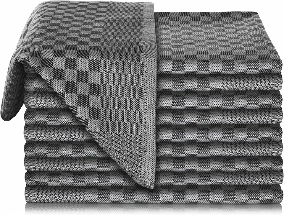 Vaily - lot de torchons premium - 70x45 cm - coton absorbant, Oeko-Tex