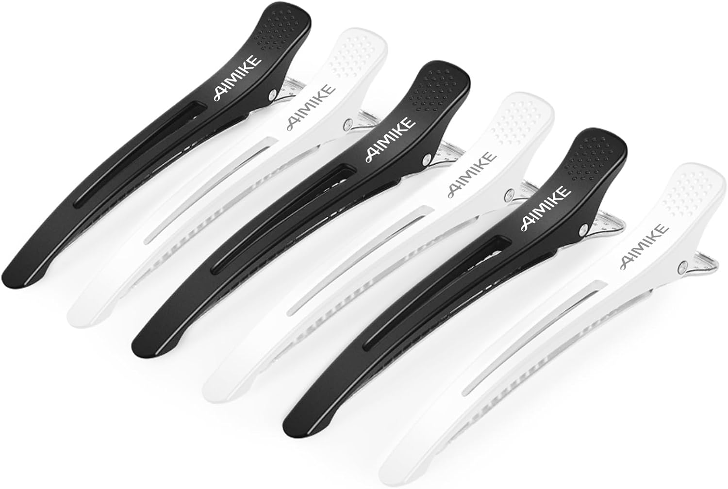 AIMIKE - pince à cheveux silicone - lot de 6 - antidérapantes, pour cheveux épais et fins
