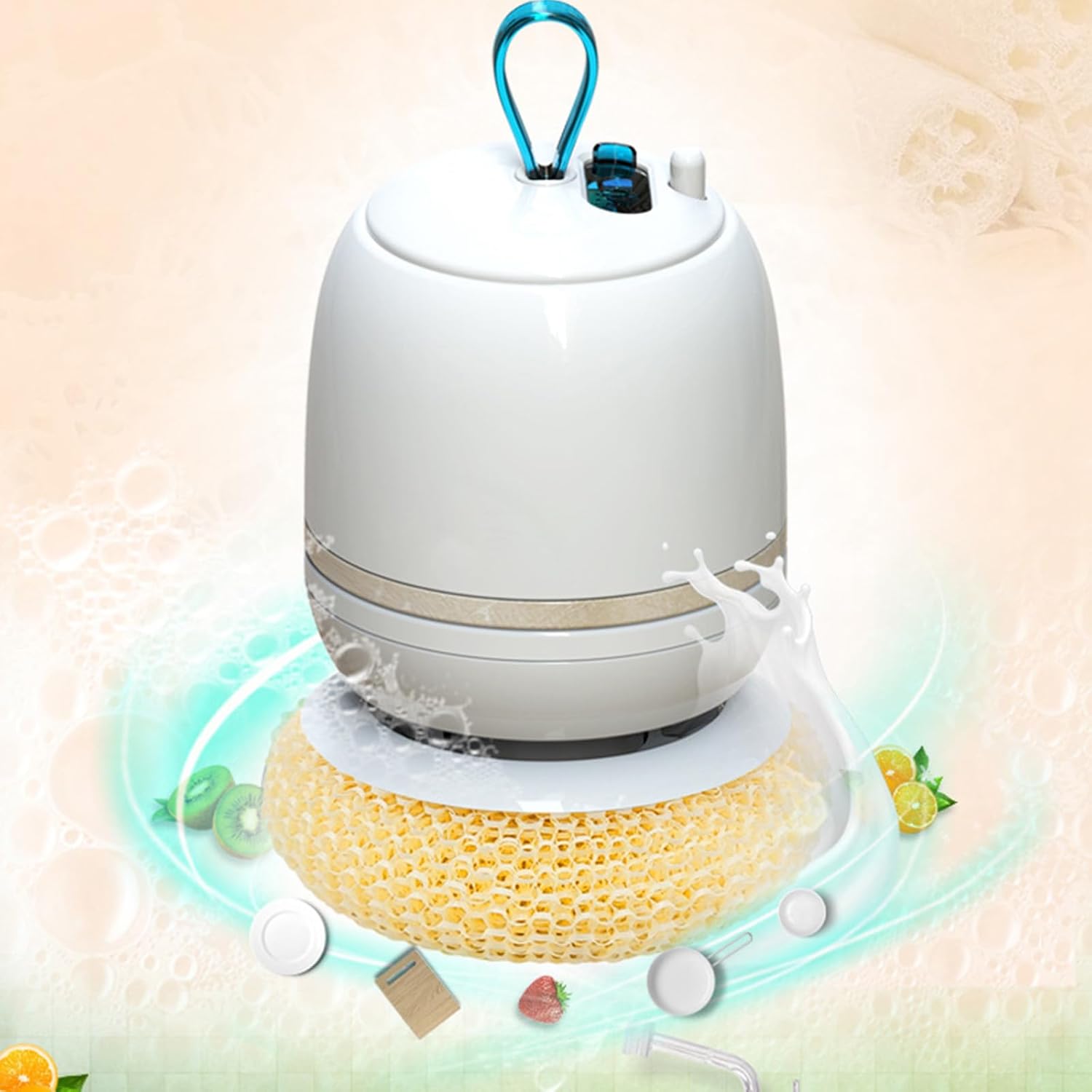 Appareil de cuisine portable rechargeable - compact - nettoyage efficace du lave-vaisselle - petit format