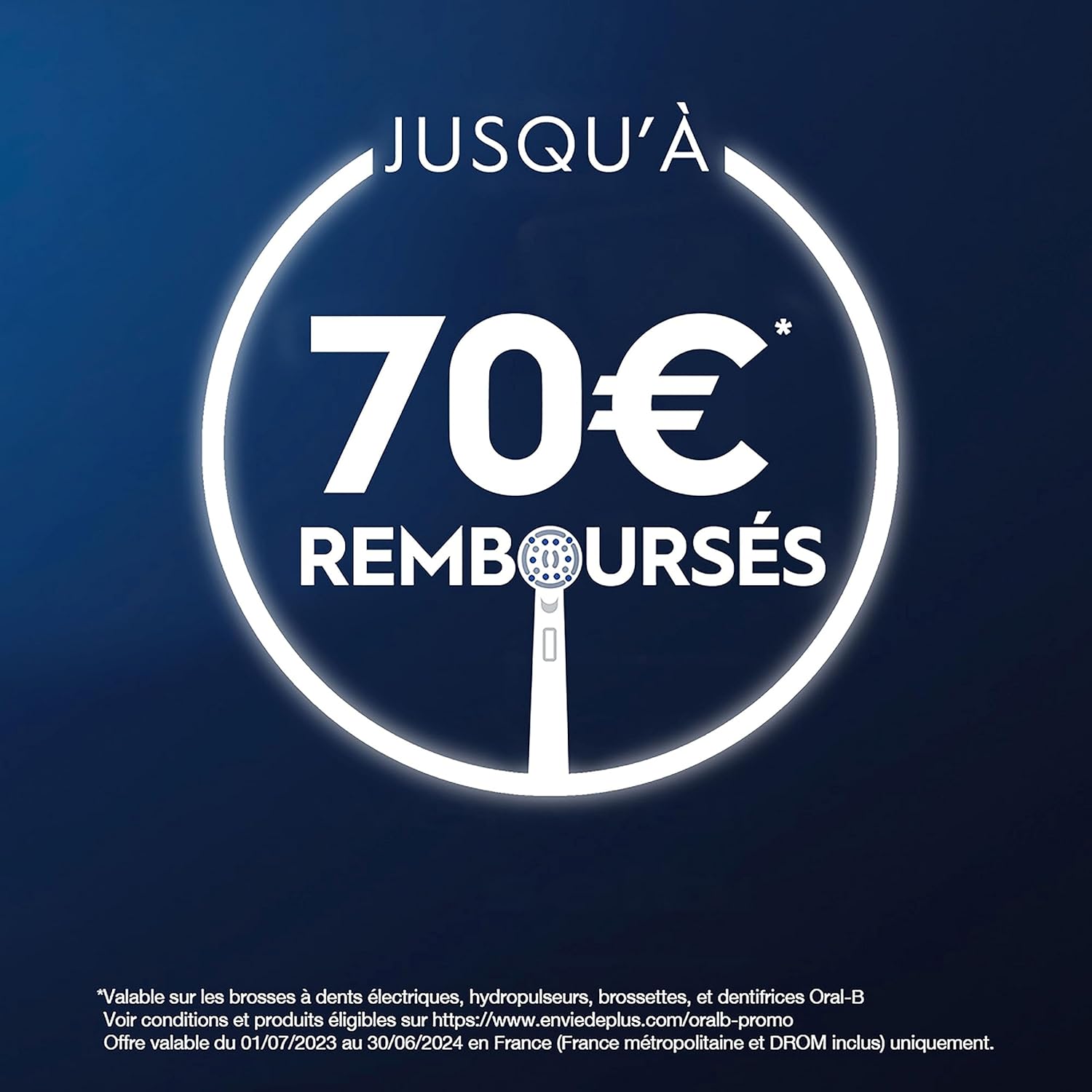 Oral-B - Cross Action Pro - 8 brossettes - nettoyage profond, têtes rondes, blanches