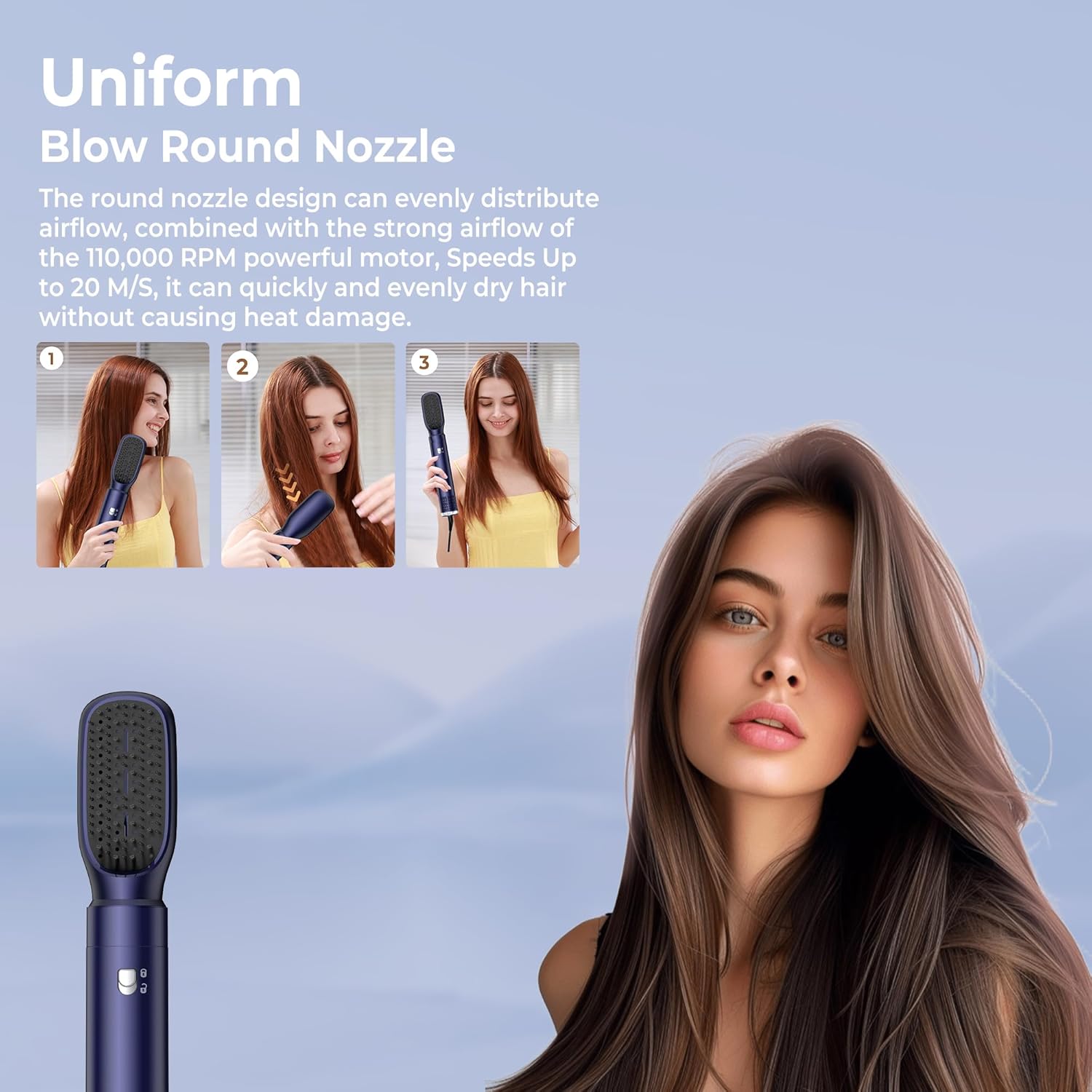 Brosse soufflante - Air Styler Pro - 1000W - brushing, sèche cheveux, boucleur