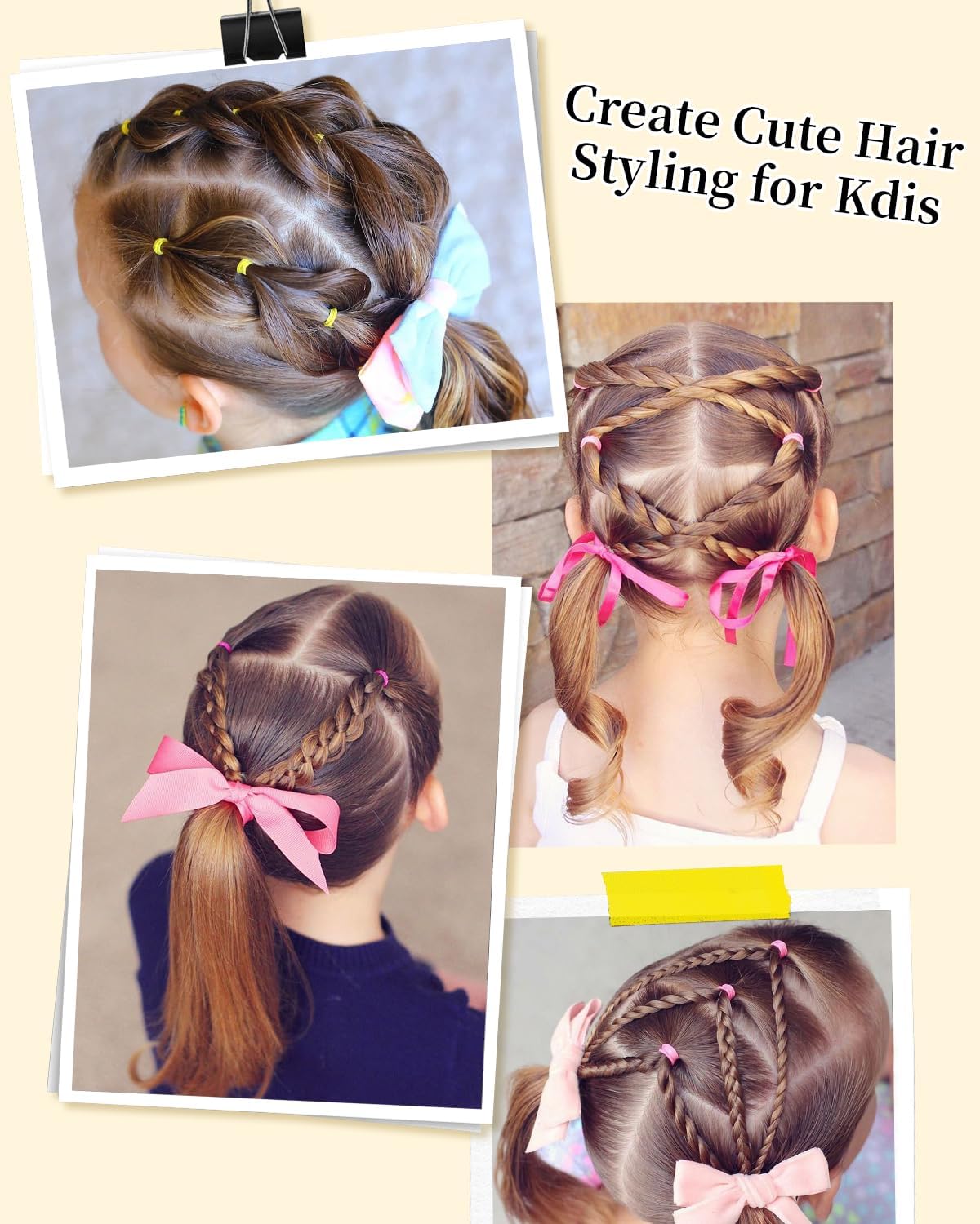 Set coiffage cheveux - cire, brosses, crème - anti-frisottis, usage femmes/enfants