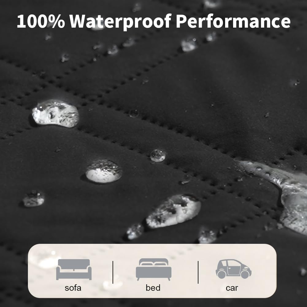 DUJUIKE - housse imperméable canapé - 132-208 cm - antidérapante, protection animaux