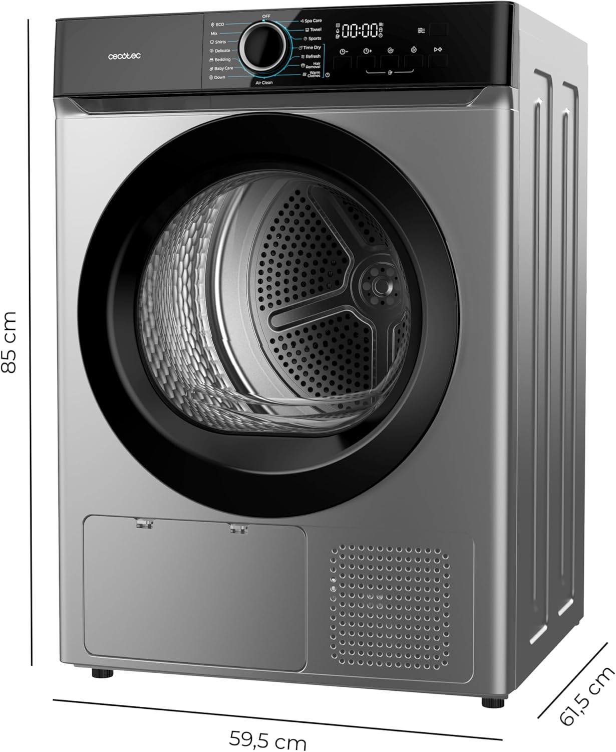 Cecotec - Bolero Dresscode Dry - 10kg - pompe à chaleur, 15 programmes, anti-froissage, accessoire chaussures, 10180 Ste