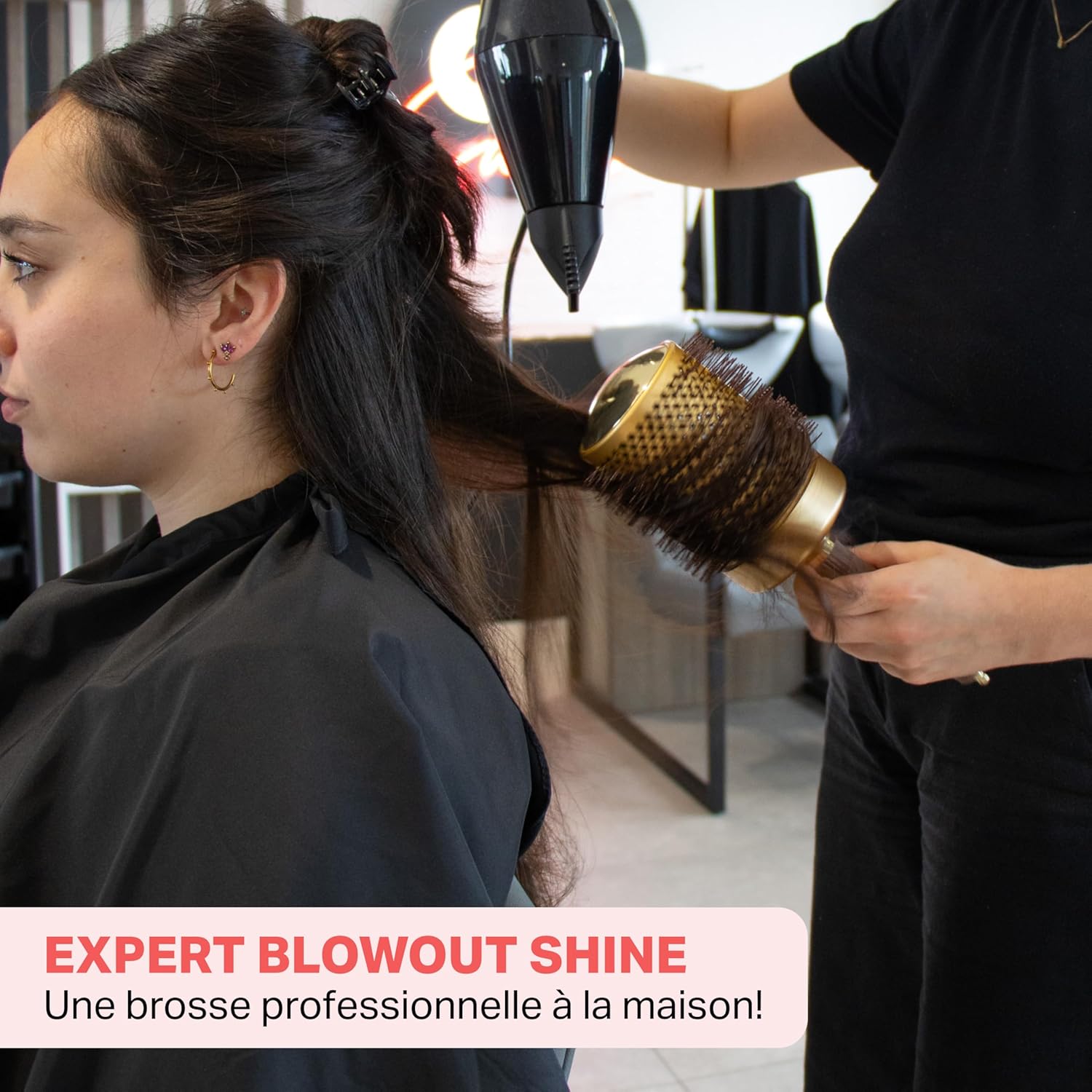 Olivia Garden - Expert Blowout Shine - ronde céramique antistatique - brushing brillant sans frisottis