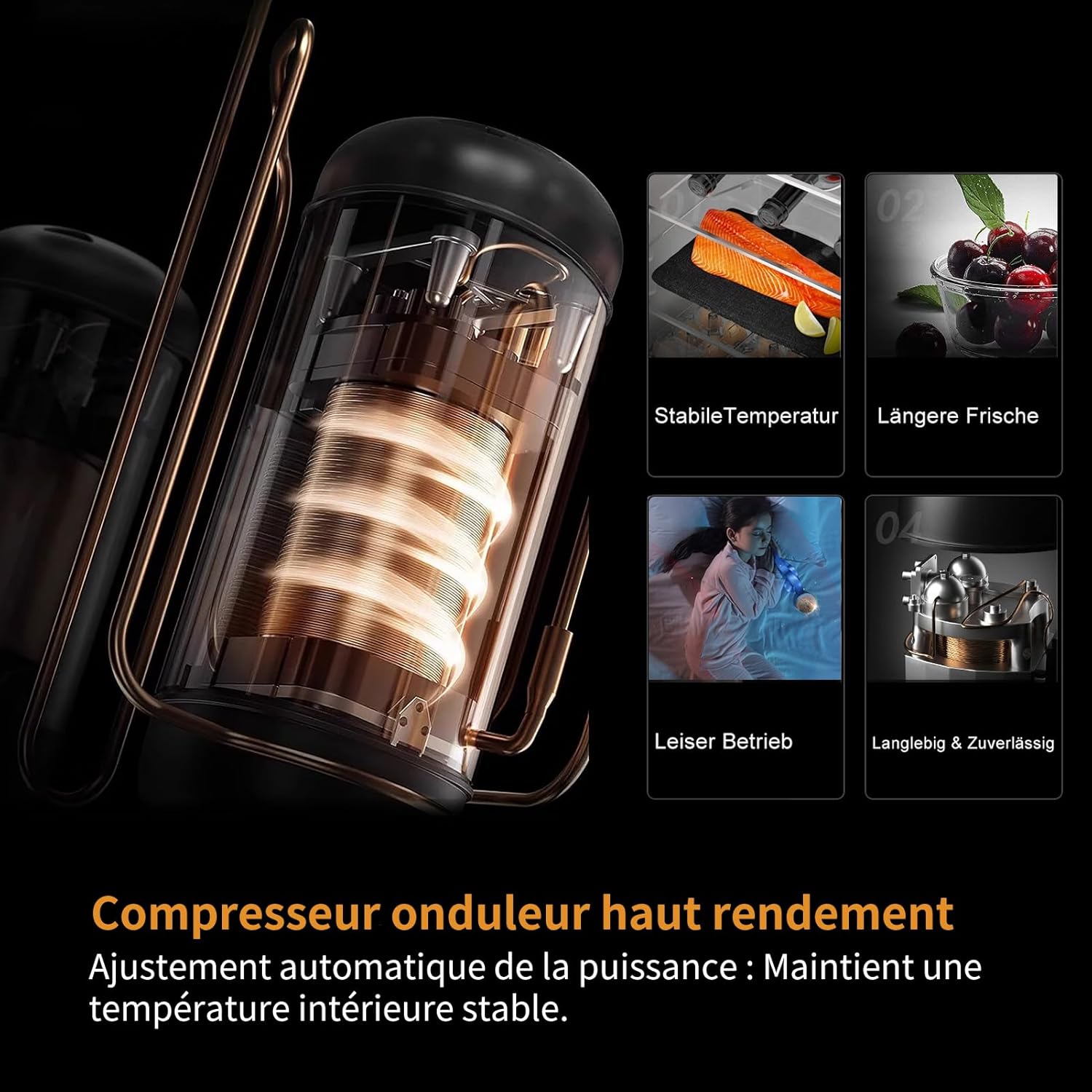 Réfrigérateur-congélateur encastrable - 177 cm - No Frost Plus, 248L, portes réversibles