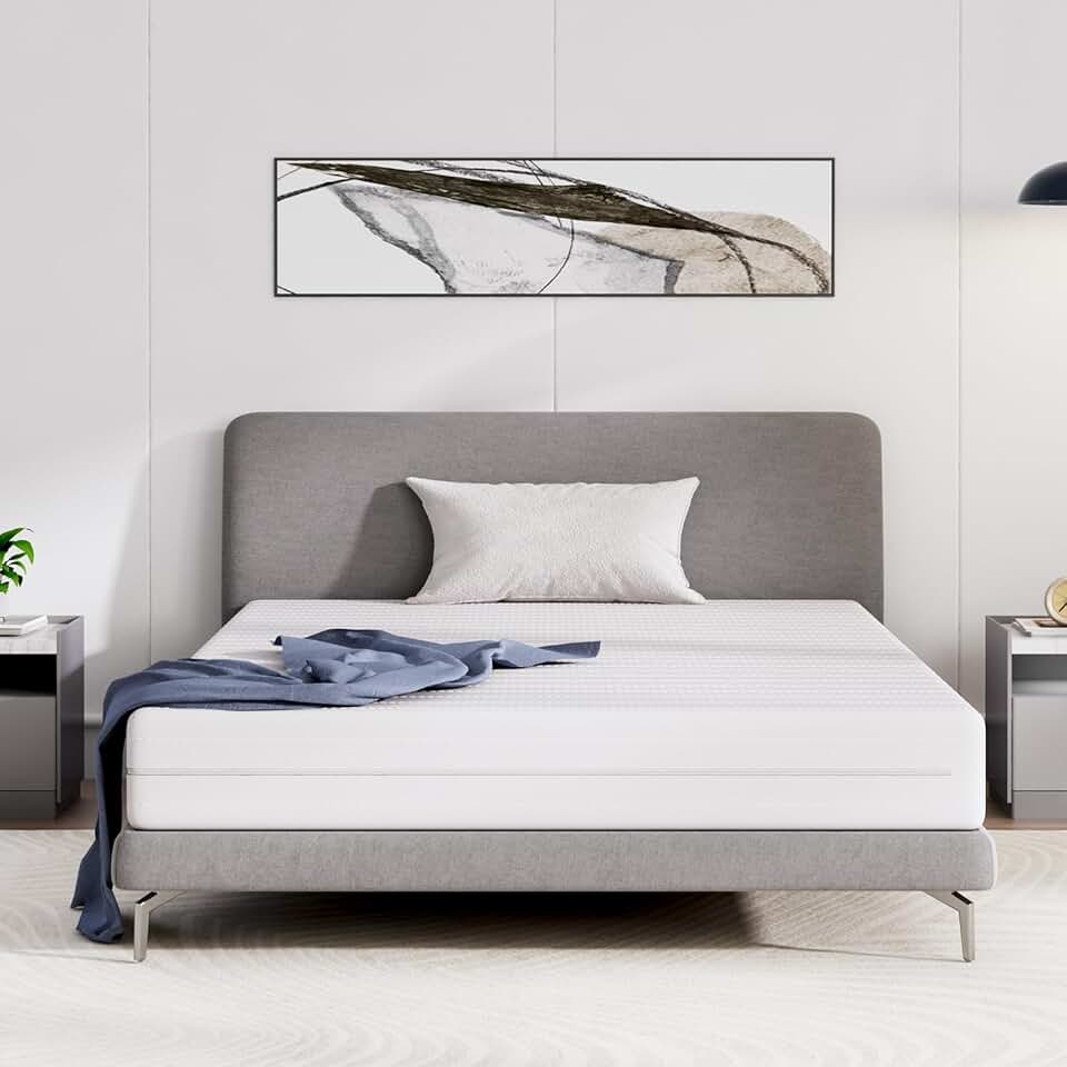 Avenco - Matelas série 7 zones - 90x190 cm - mousse bambou, double face, housse amovible, H3/H4