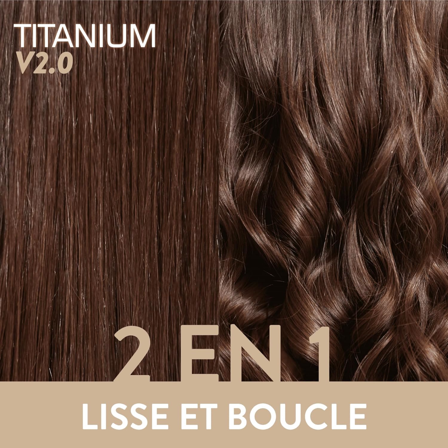 Demeliss - Titanium V2.0 - plaques fines flottantes - vapeur puissante - lisseur/boucleur