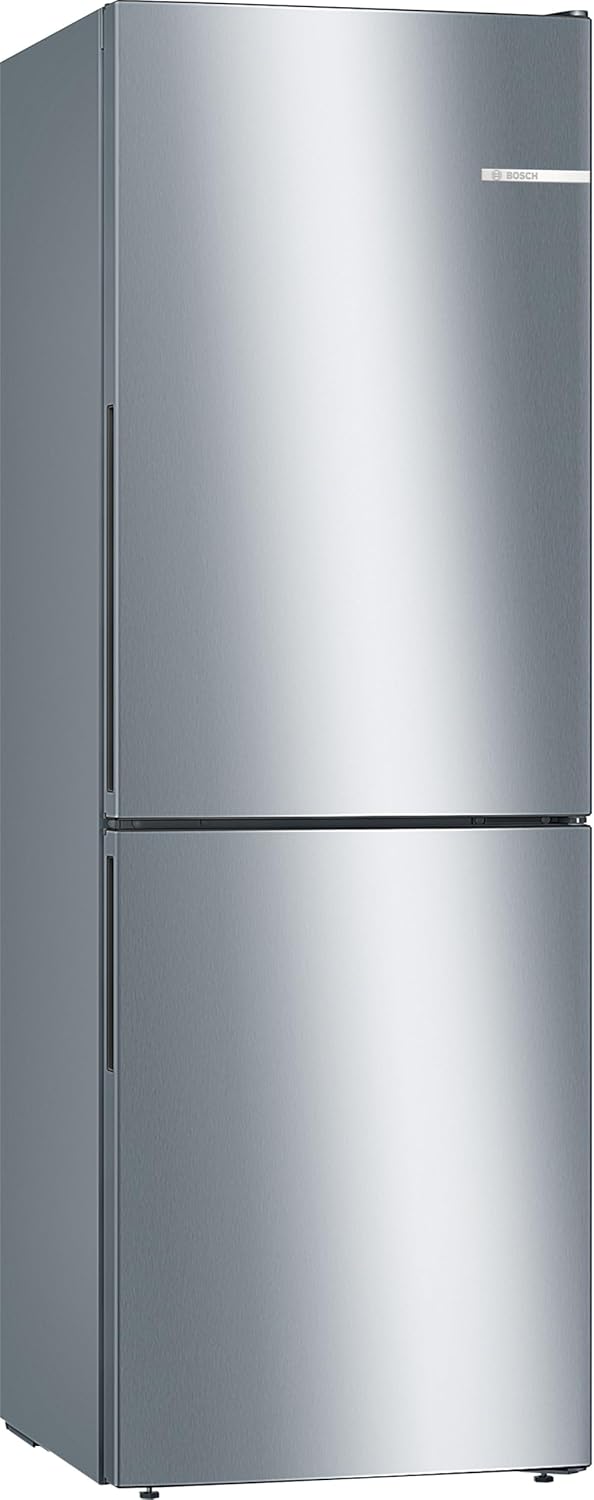 Bosch - réfrigérateur combiné Série 4 - 288L inox, 60x176cm, froid brassé - KGV33VLEAS