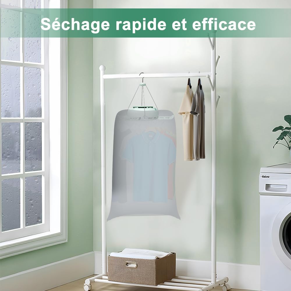 TIANG - Mini sèche-linge portable - compact - réglage multifonction, idéal voyage