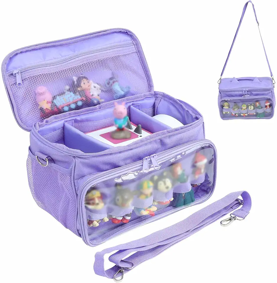 Sac Transport Toniebox - étui violet, grande capacité, bandoulière