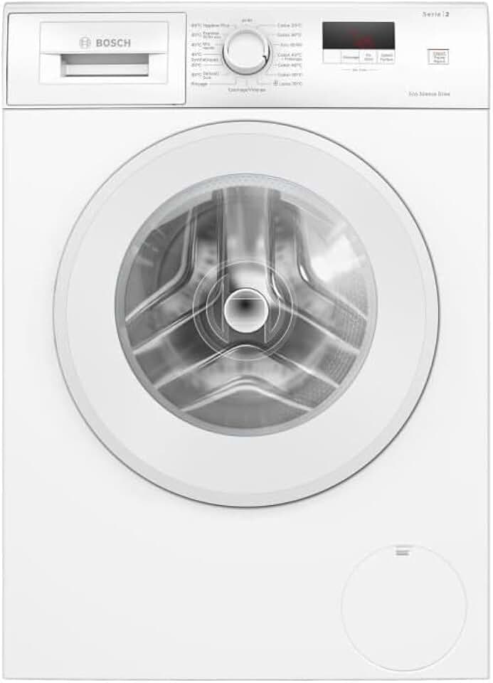 Bosch - Série 2 lave-linge 7kg, 1400trs/min, blanc, EcoSilence - WGE02406FR