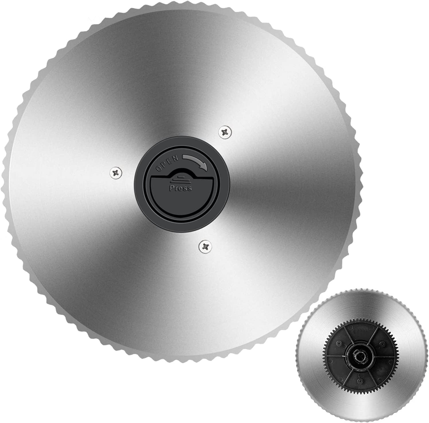 TOKASS - lame de trancheuse à viande - 19 cm - acier inoxydable, lame dentelée