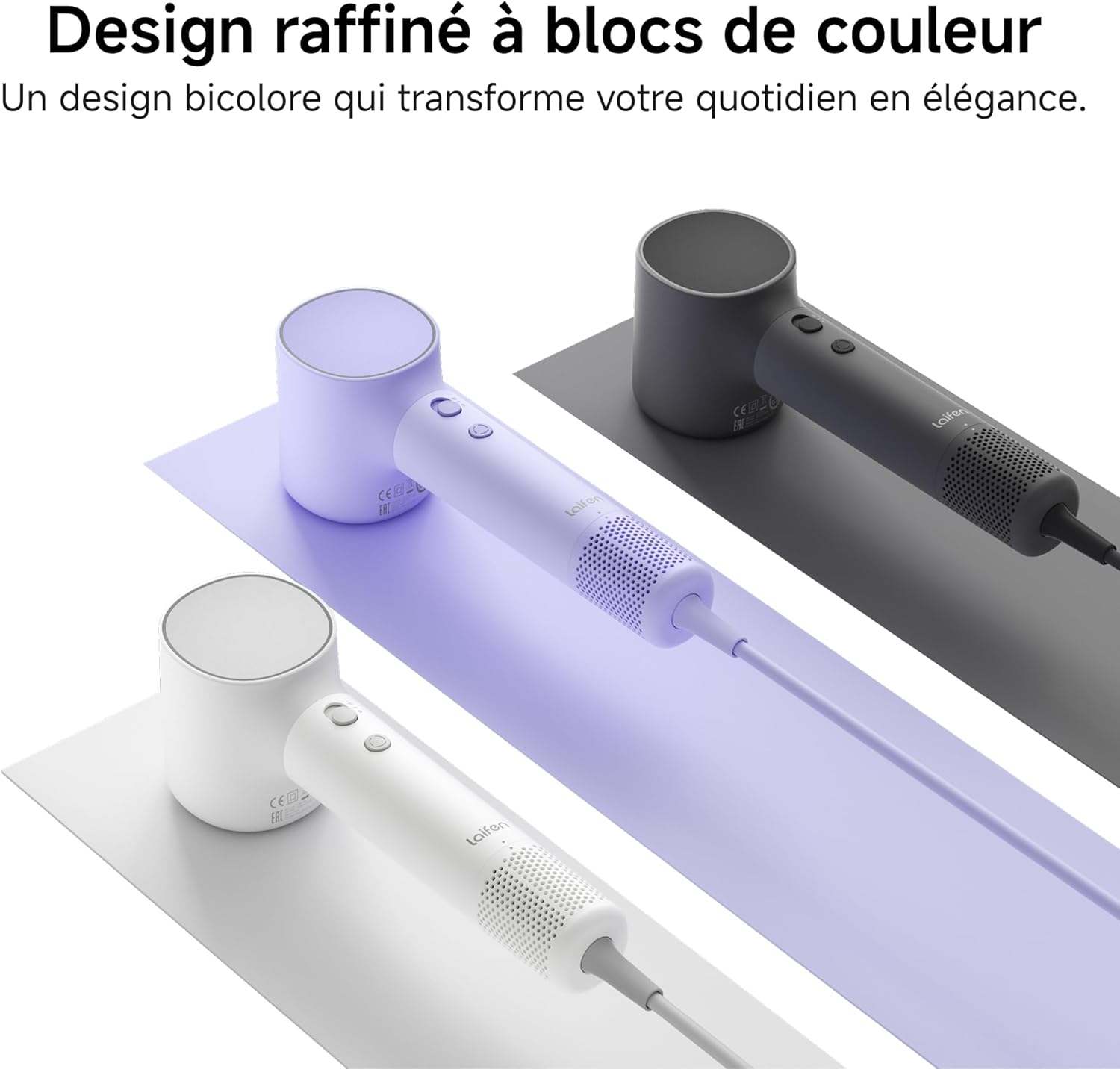 Laifen - Neo - Sèche-cheveux 390g - ions négatifs, 59dB, brushless 110k tr/min