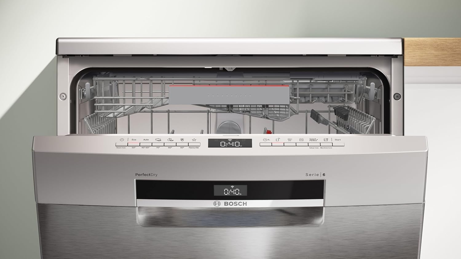 Bosch - Série 6 lave-vaisselle - 60cm - 13 couverts, 40dB, Home Connect, inox - SMS6ZDI08E