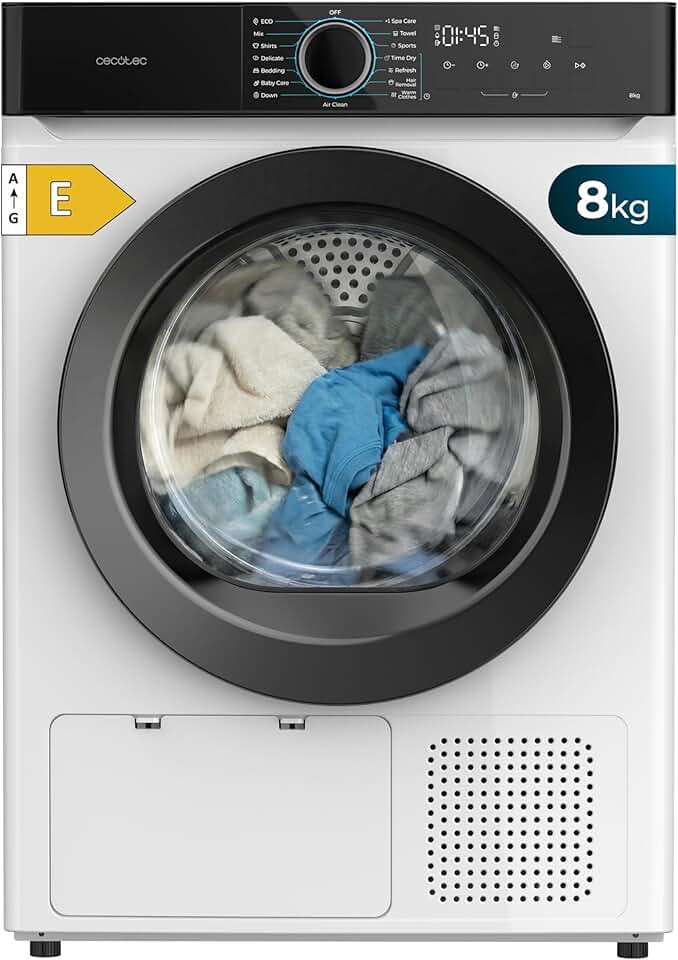 Cecotec - Bolero Dresscode Dry 8180 - 8kg - pompe à chaleur, 15 programmes, accessoire chaussures