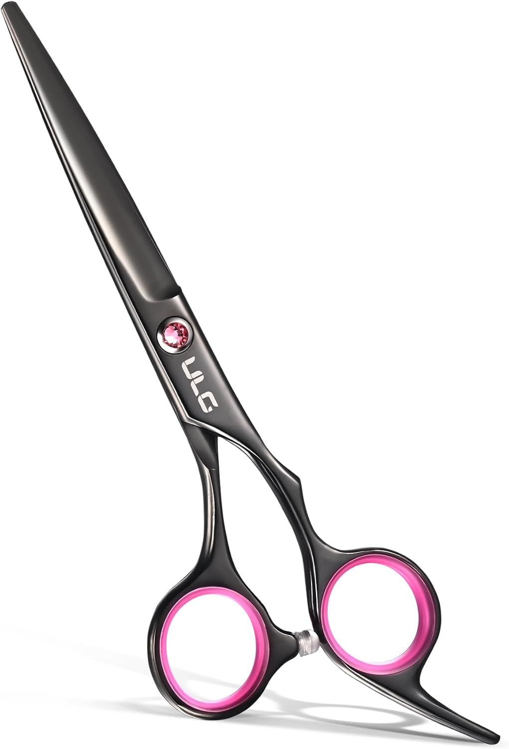 ULG - ciseaux de coiffure pro - 16,5 cm - acier inox, lame rasoir noir