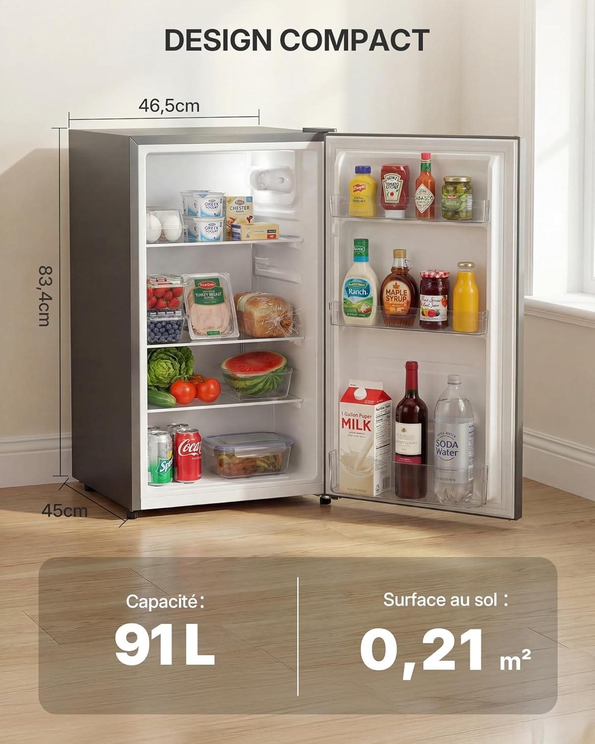 Upstreman - CR91 - 91L, compact, thermostat réglable, éclairage LED