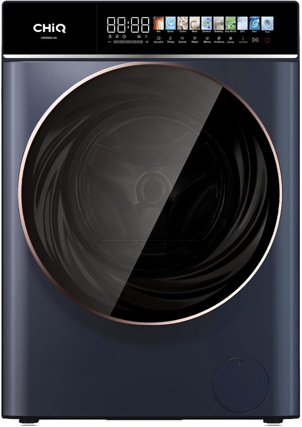 CHiQ - Lave-linge 10 kg, classe A, Inverter, vapeur, 1400 tr/min - CW106581AX