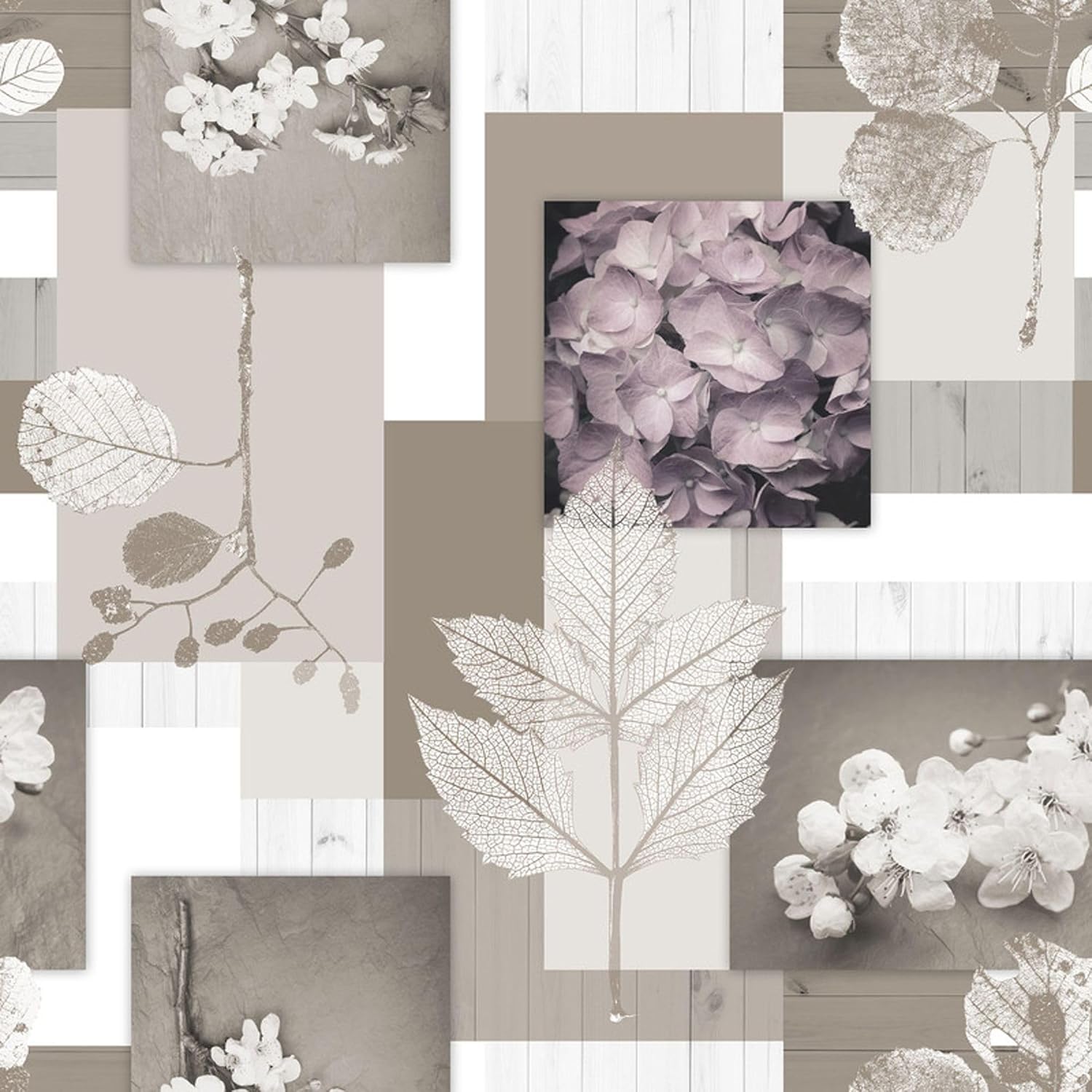 Nappe en toile cirée - rectangulaire 100x140 cm - anti-taches, imperméable, facile d'entretien, style feuilles zen