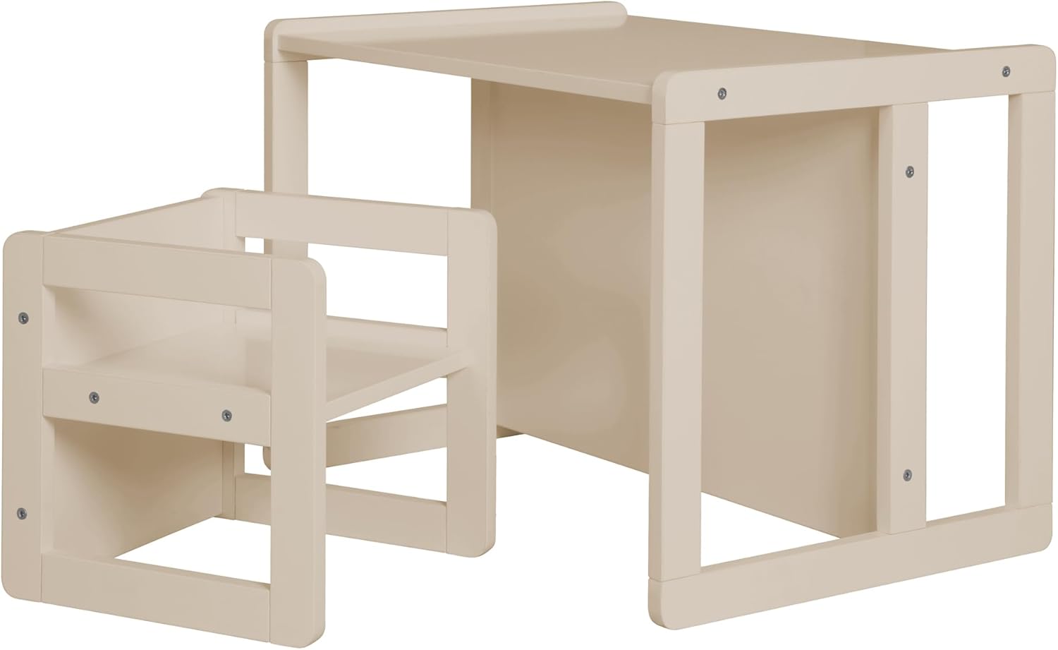 roba - Banc Enfant 2en1 réglable, 57x44 cm, convertible table/bureau, 60 kg, beige