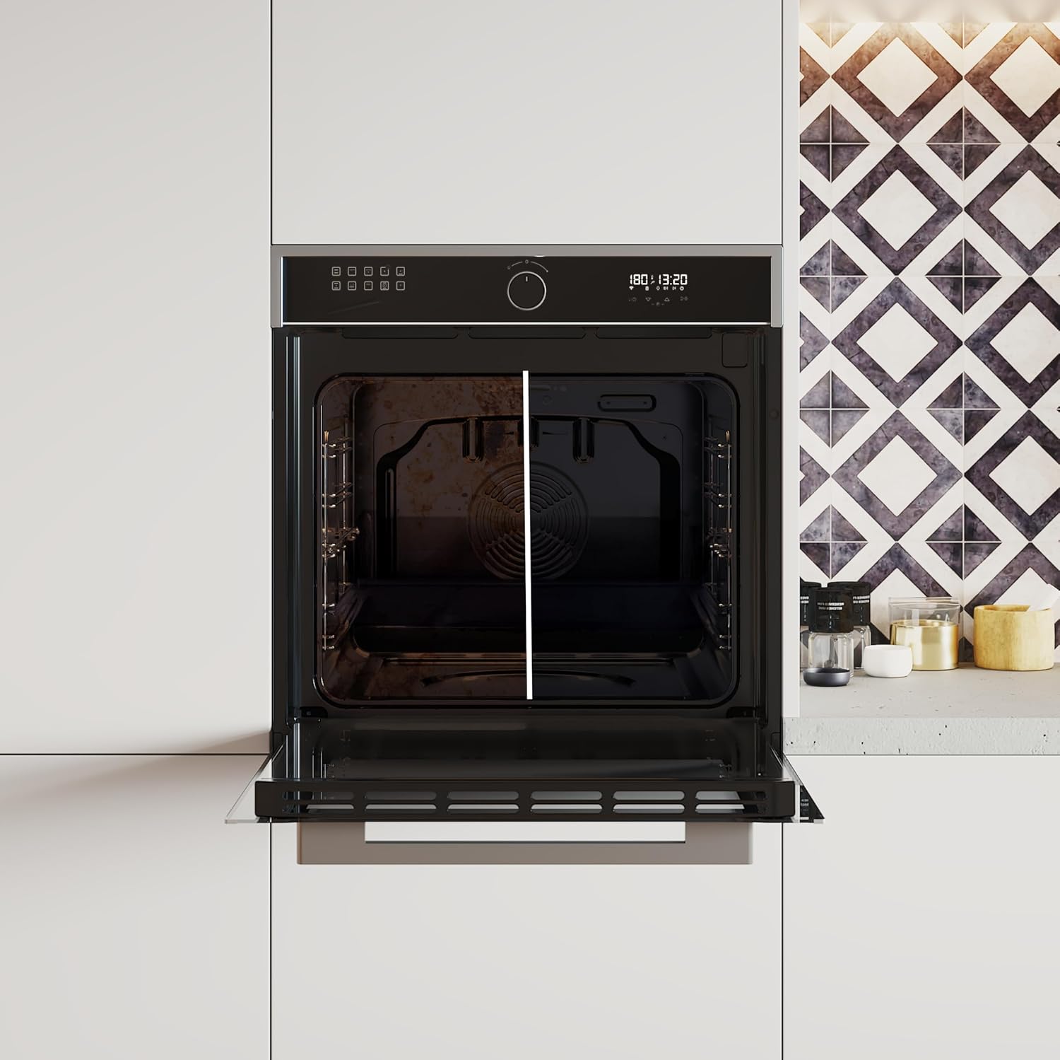 Cecotec - Bolero Hexa Edge - 60 cm, 81L, 3400W, 11 fonctions, Airfryer, AF316000