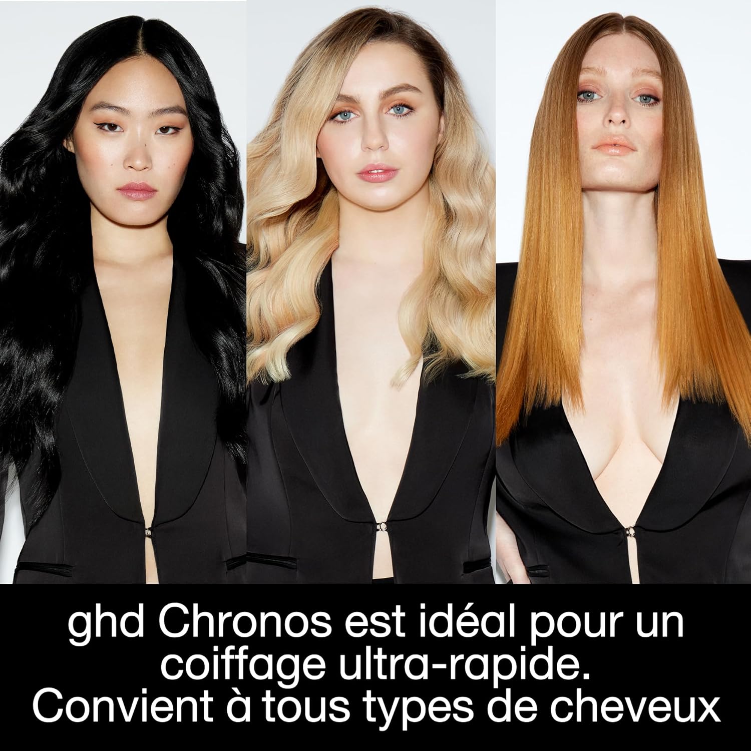 ghd - Lisseur Chronos - coiffage rapide, anti-frisottis, brillance