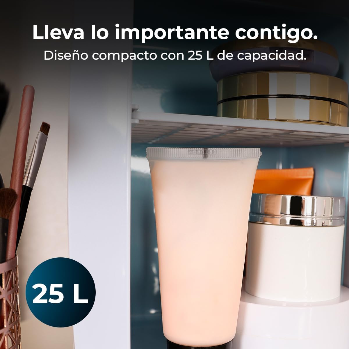 Cecotec - Bolero MiniColing 25L - mini frigo 20L, 12-220V, chaud/froid, 7-65°C