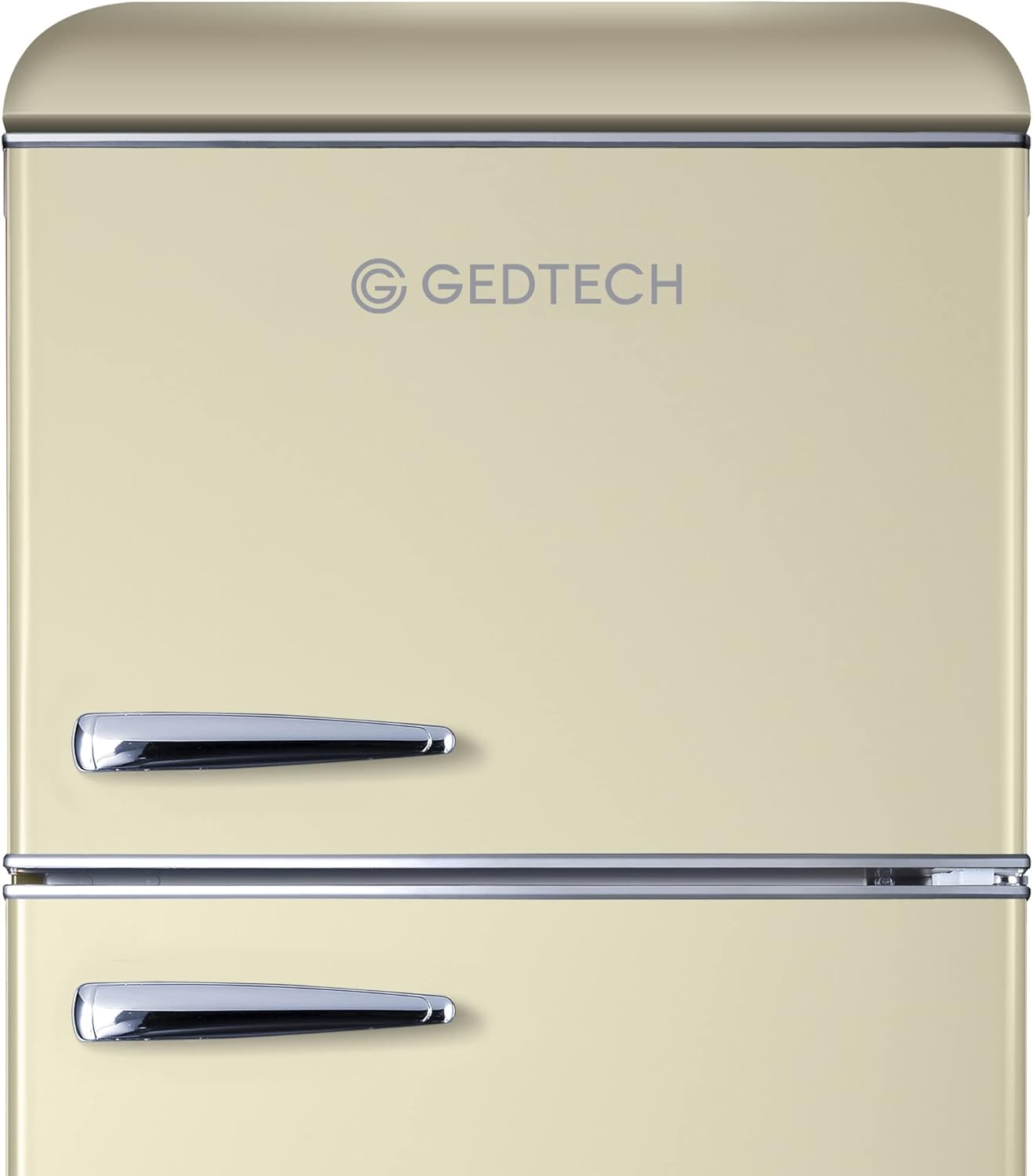 GEDTECH - Réfrigérateur vintage double porte 215L crème, classe E GDPV215CR