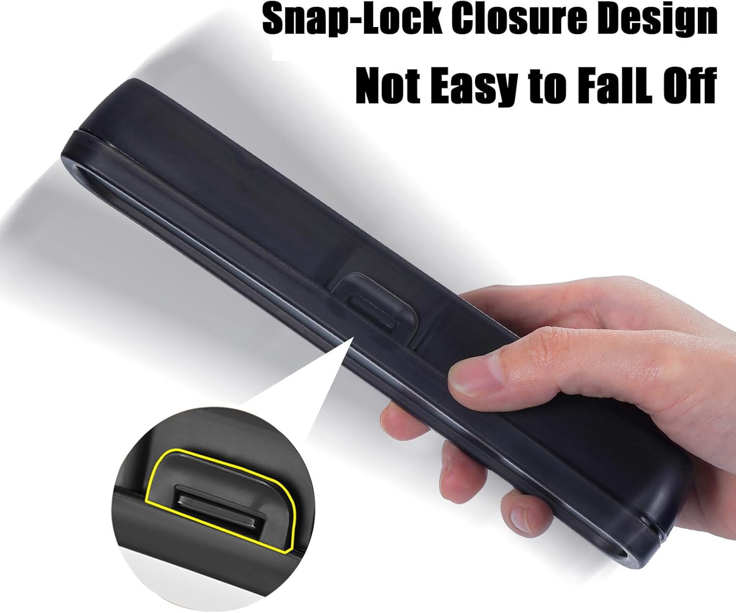 Couverts de camping portables inox, étui solide, lavable, noir