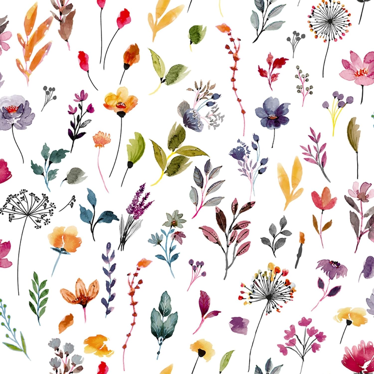 Nappe en toile cirée - rectangulaire 140 cm - imperméable, anti-taches, fleurs garden