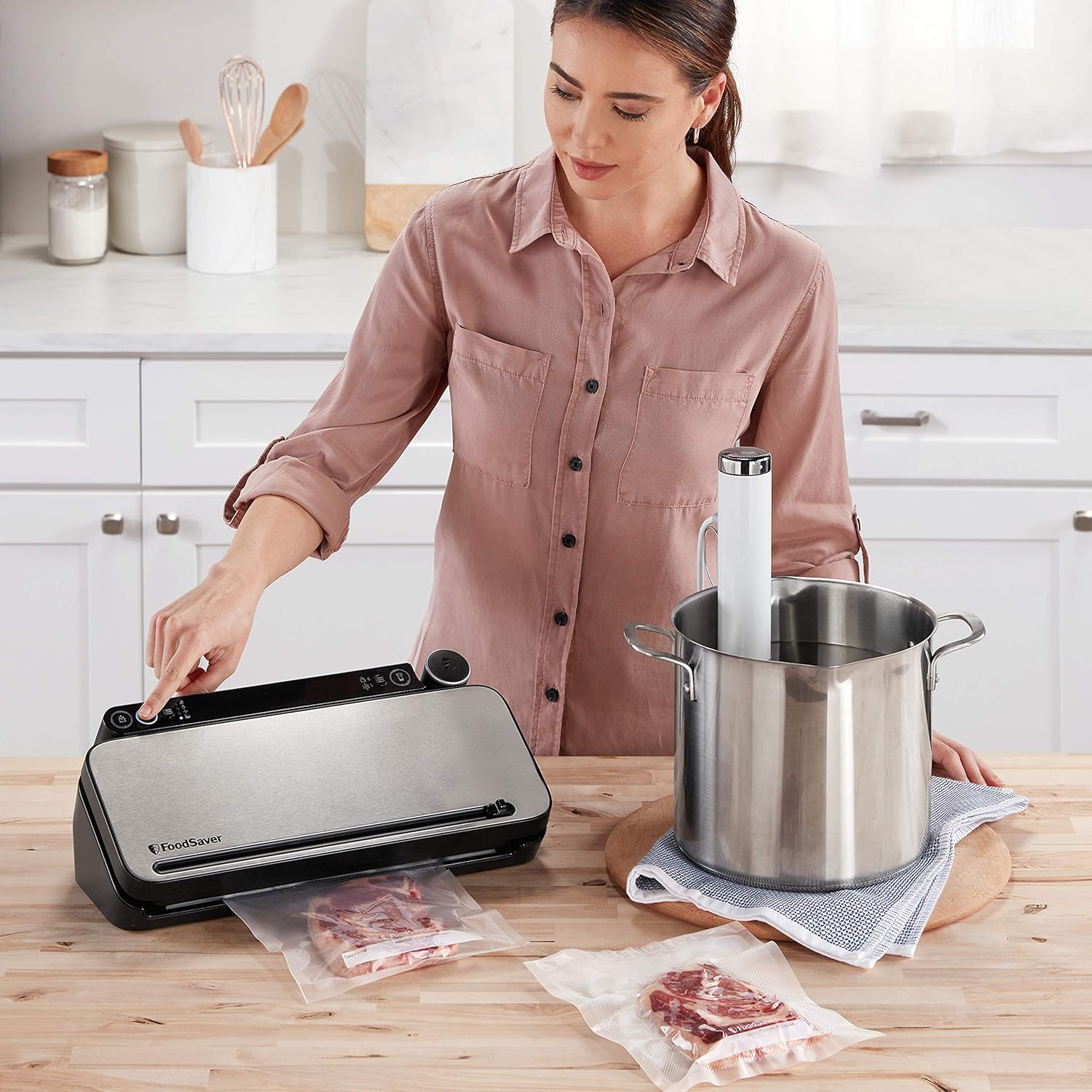 FoodSaver - Machine sous vide série multifonction, accessoires inclus, VS3190X
