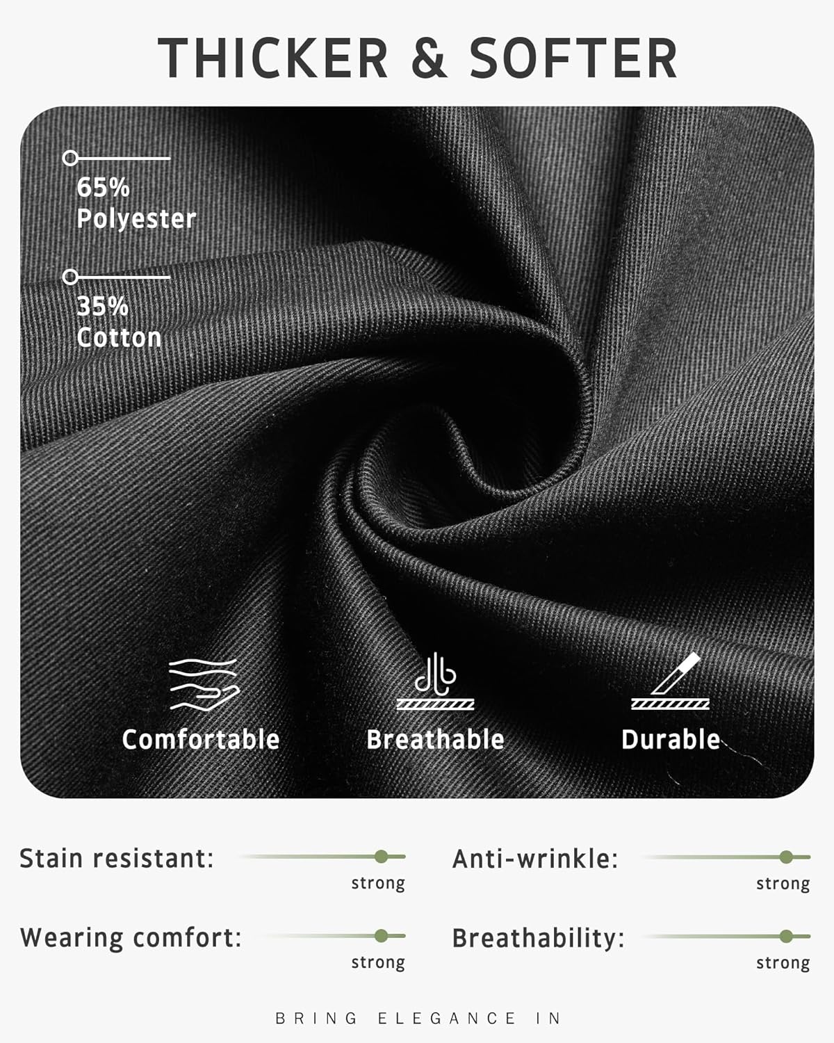 Tablier de cuisine - Unisexe réglable - poches, imperméable, anti-taches, idéal activités diverses