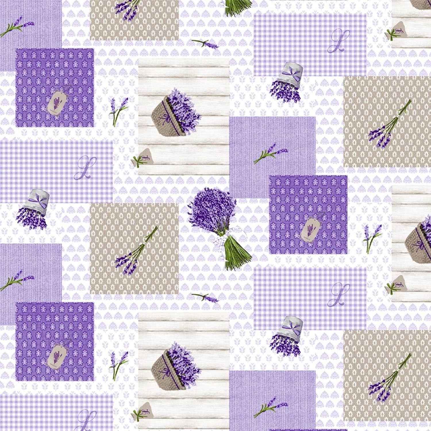 Nappe en toile cirée - rectangulaire, 220x140 cm, anti-taches, imperméable, entretien facile