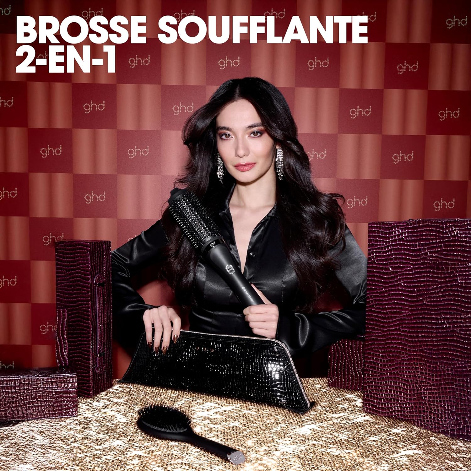 ghd - Duet Blowdry Violette - Brosse 2-en-1, sèche et coiffe, tous cheveux