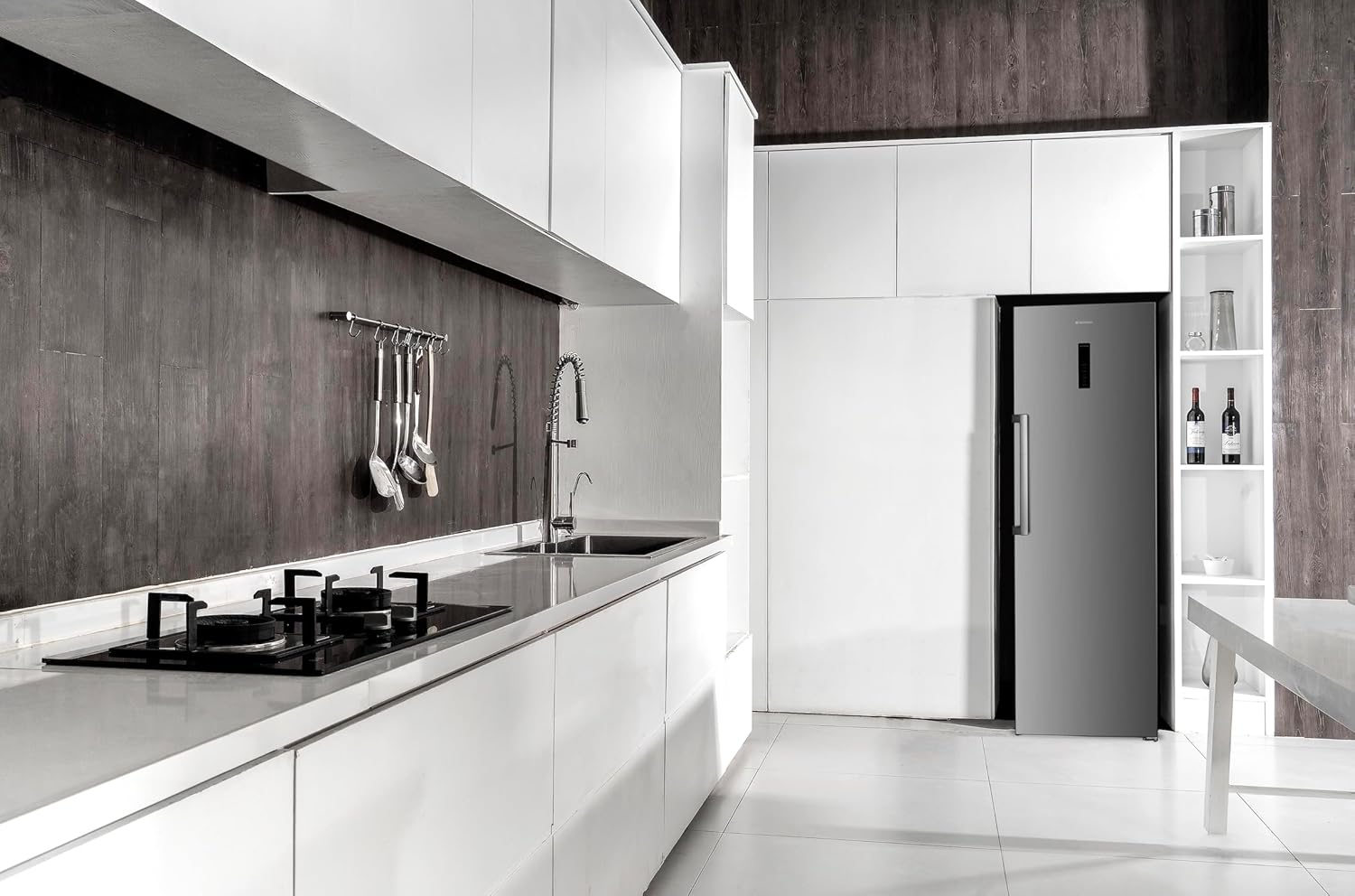 GEDTECH - Réfrigérateur 359L No Frost inox, grande capacité, GSP359NFIX