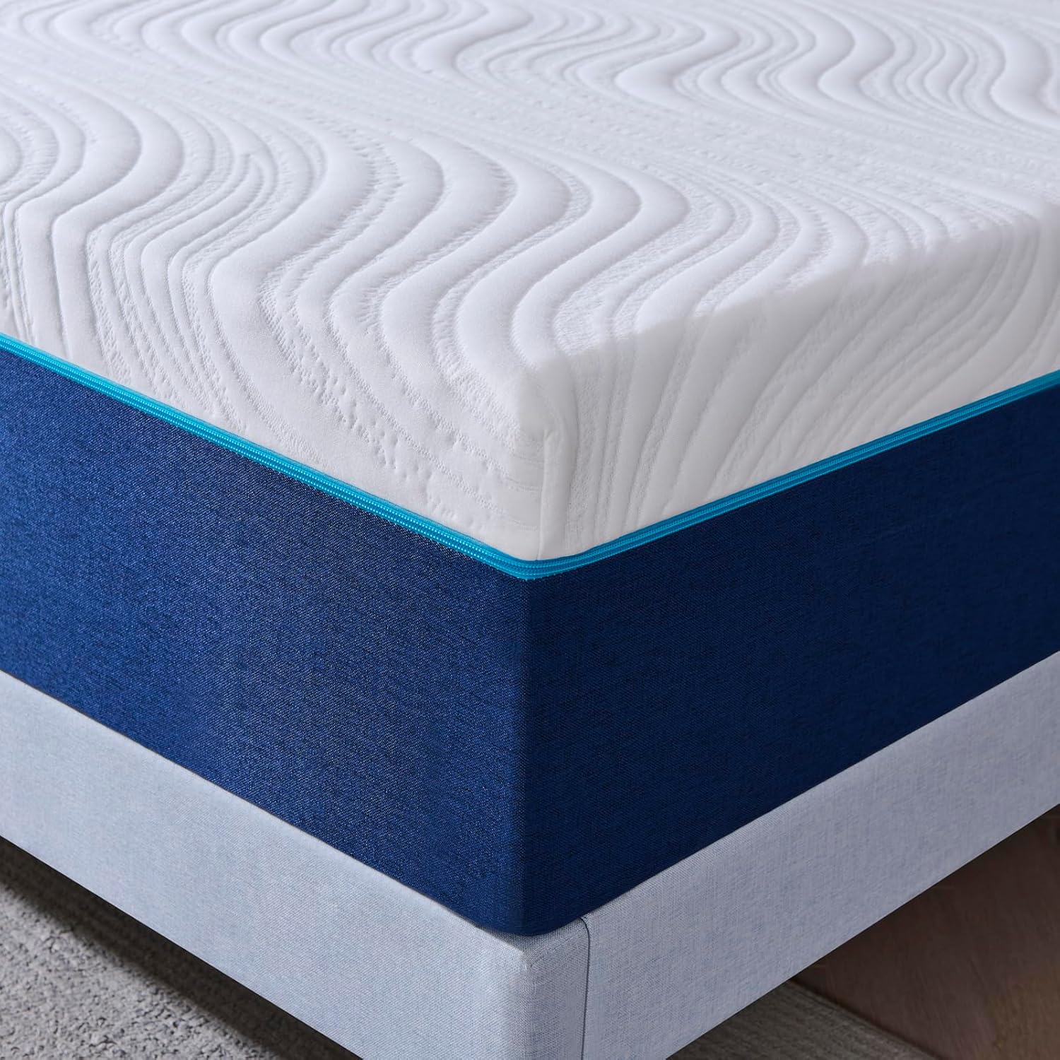 Matelas - orthopédique réversible 140x190cm, 7 zones, mémoire de forme