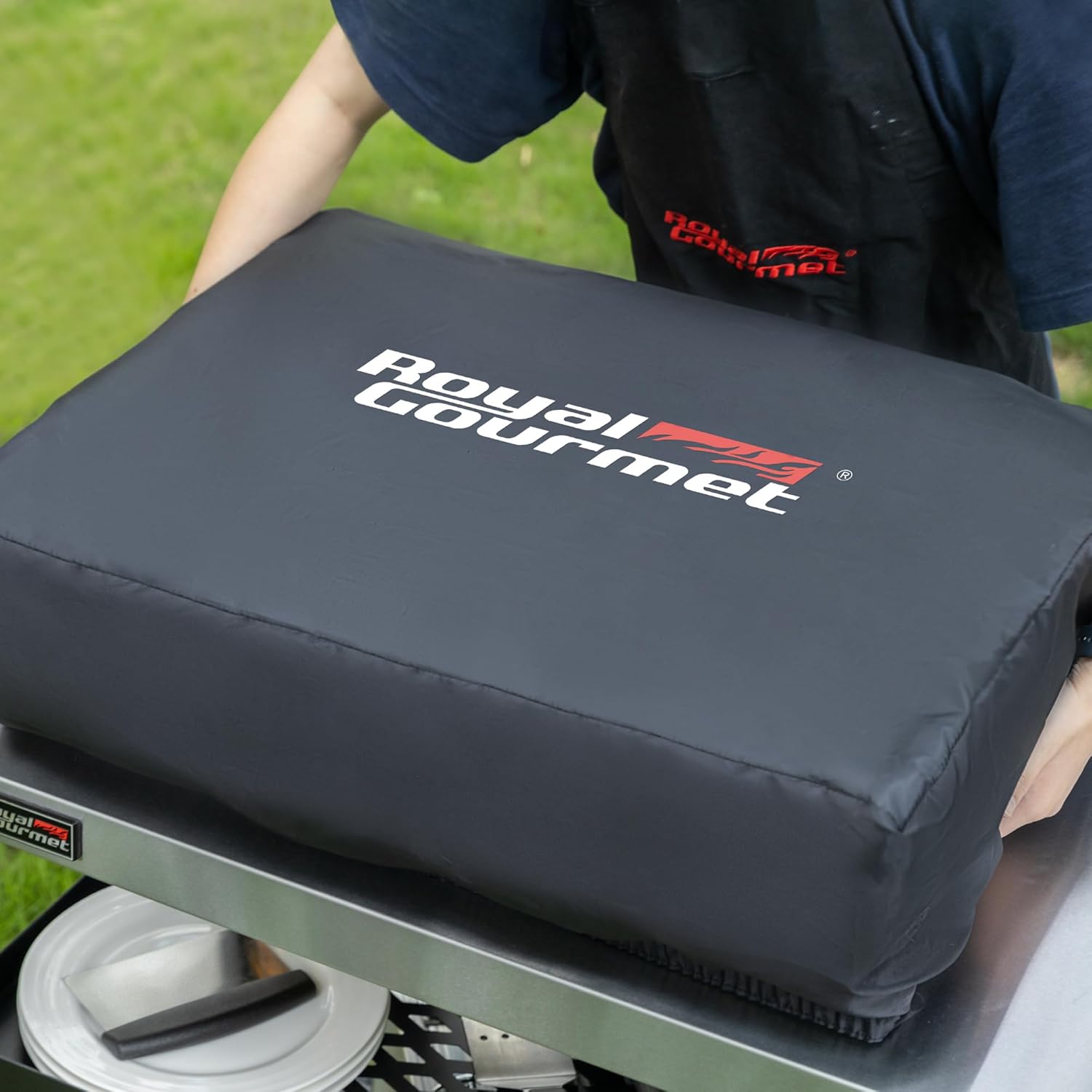 Royal Gourmet - Plancha gaz 3 brûleurs - 62x35,5 cm - 7,5kW, portable