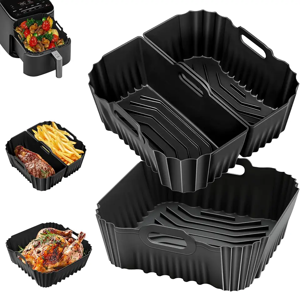 Moule silicone air fryer - série 2000 - 6.2L - lot de 3 réutilisables - NA230