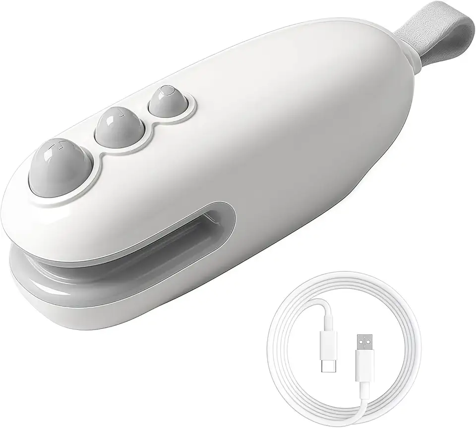 Scelleur de sacs plastique portable - rechargeable USB - thermoscellant 2en1, compact