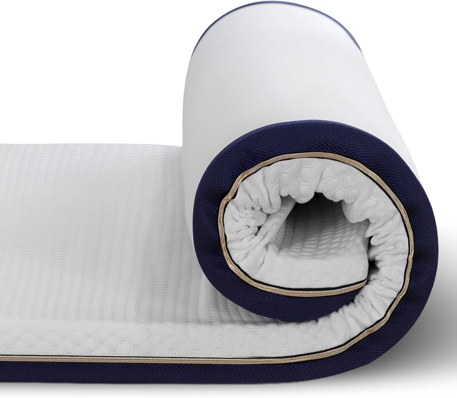 BedStory - surmatelas mémoire de forme gel 140x200, 7,5cm, housse lavable