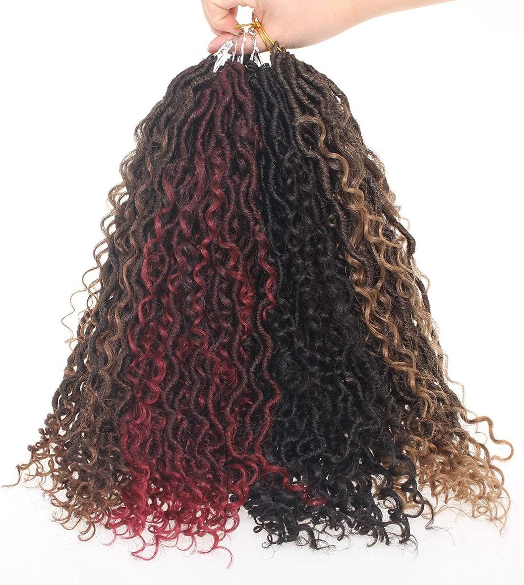 Xtrend - River Goddess Faux Locs 18” - 8 paquets, 14 brins, bouclés, T27