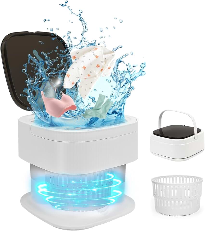 SUPAREE - mini machine à laver pliable 16L - portable, essorage 1.8kg