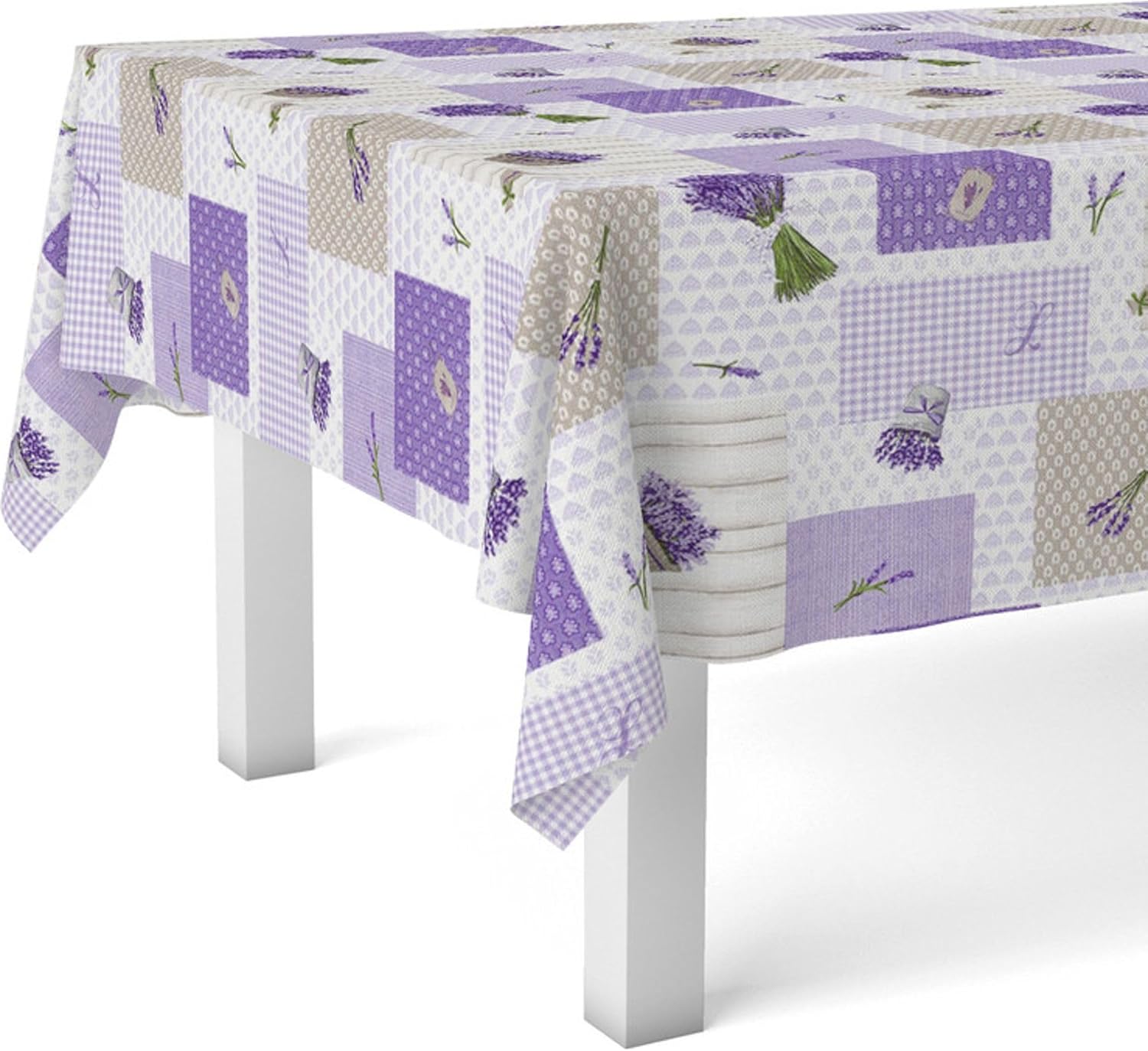 Nappe en toile cirée - rectangulaire, 220x140 cm, anti-taches, imperméable, entretien facile
