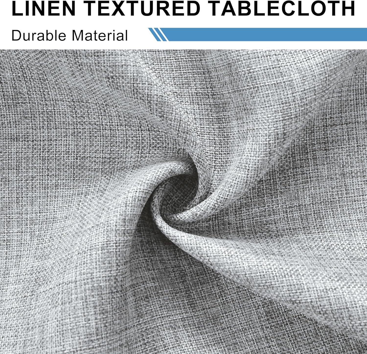 DWCN - nappe imperméable lin aspect - 110x140cm - anti-tache, lavable