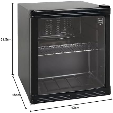 METRO Professional - minibar vitré, 46L, froid ventilé, 43x48x51.5cm - GPC1046